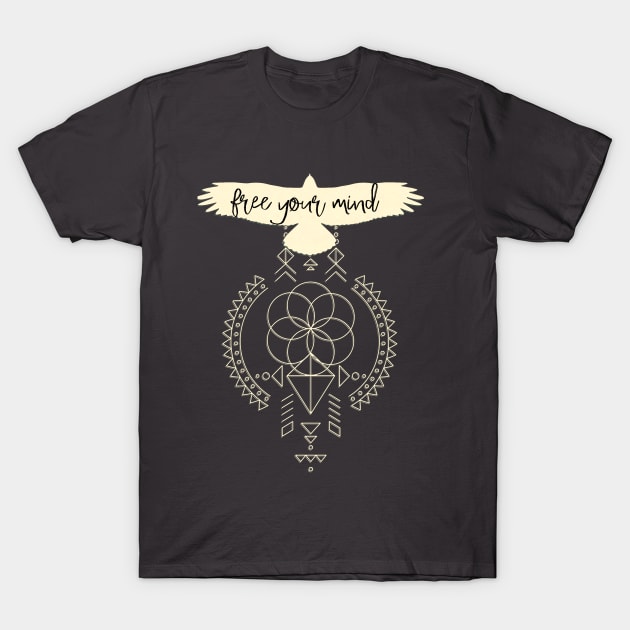 Sacred Geometry - free your mind T-Shirt by Leela